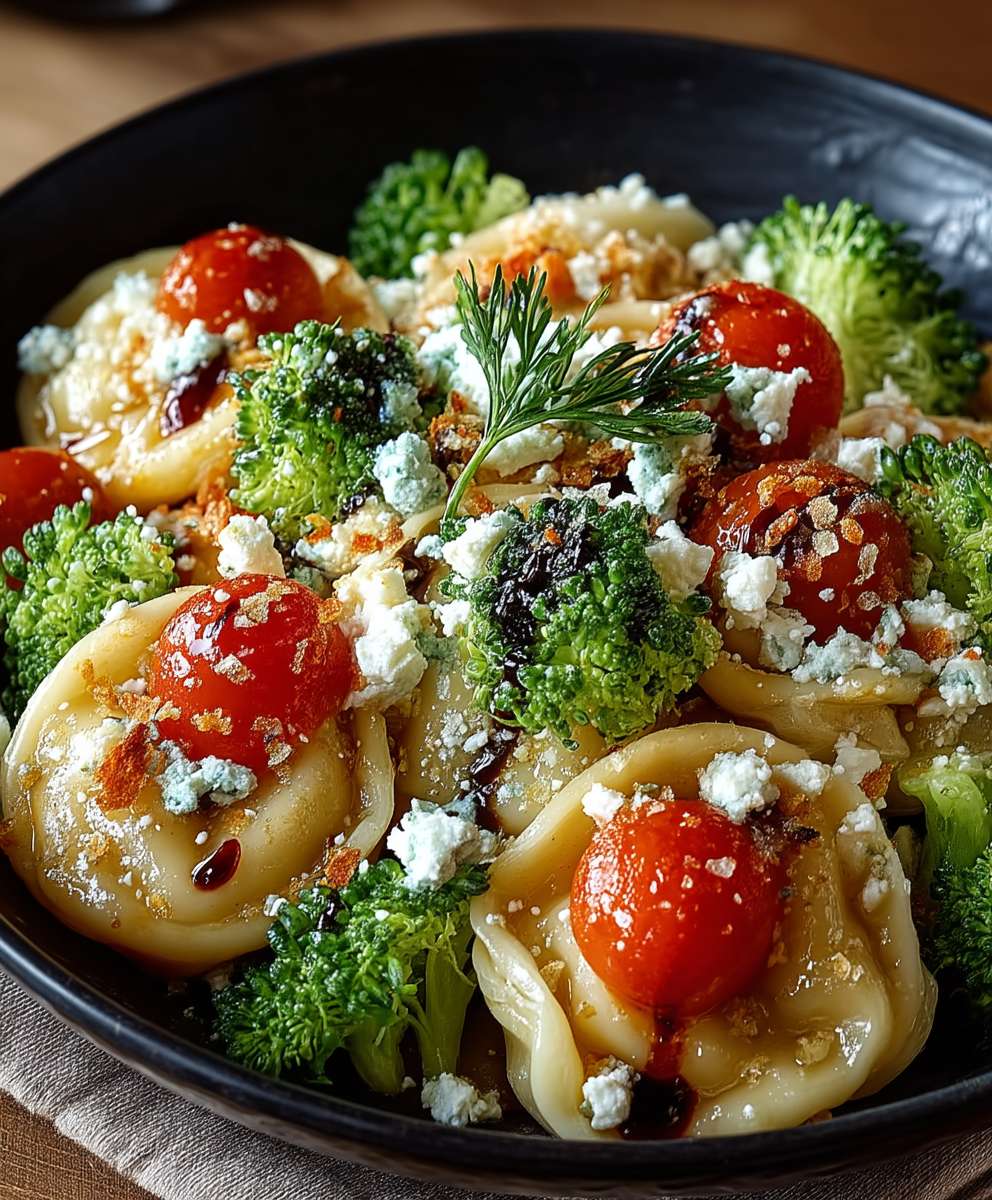 Schupfnudelpfanne mit Brokkoli Feta