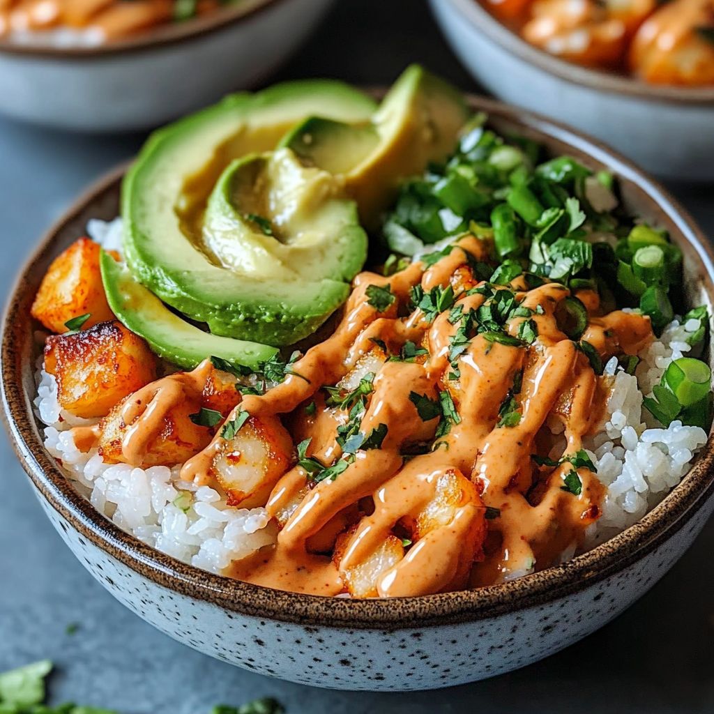 Garnelen Reis Bowls Mayo