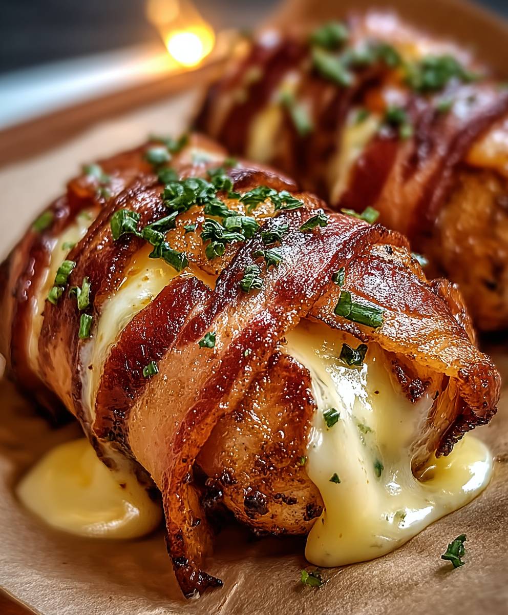 Hähnchenfilet Speckmantel Käsefüllung