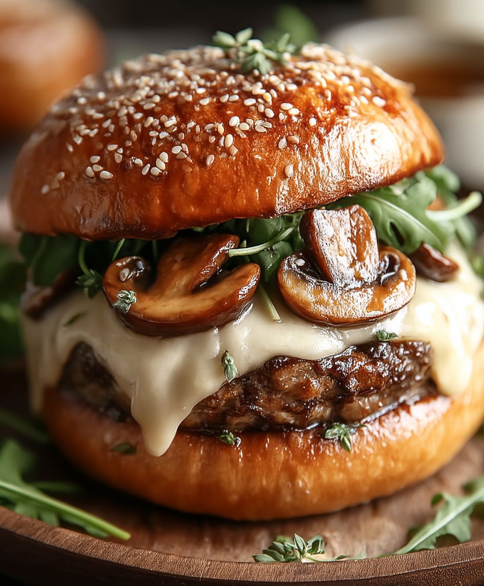 Schweizer Pilz Burger