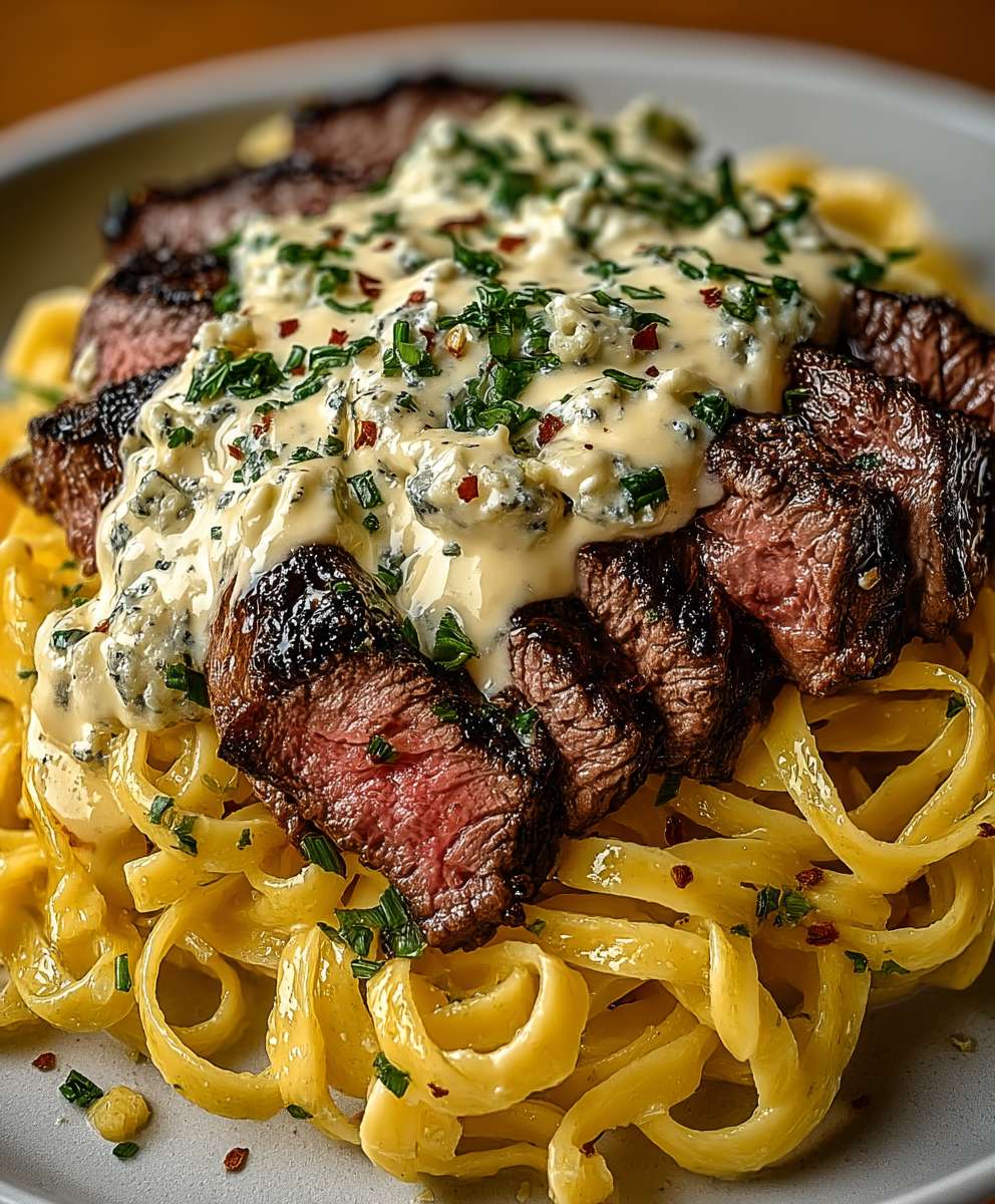 Steak Gorgonzola Alfredo