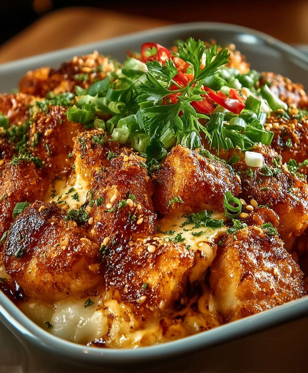 Bang Bang Hähnchen Auflauf