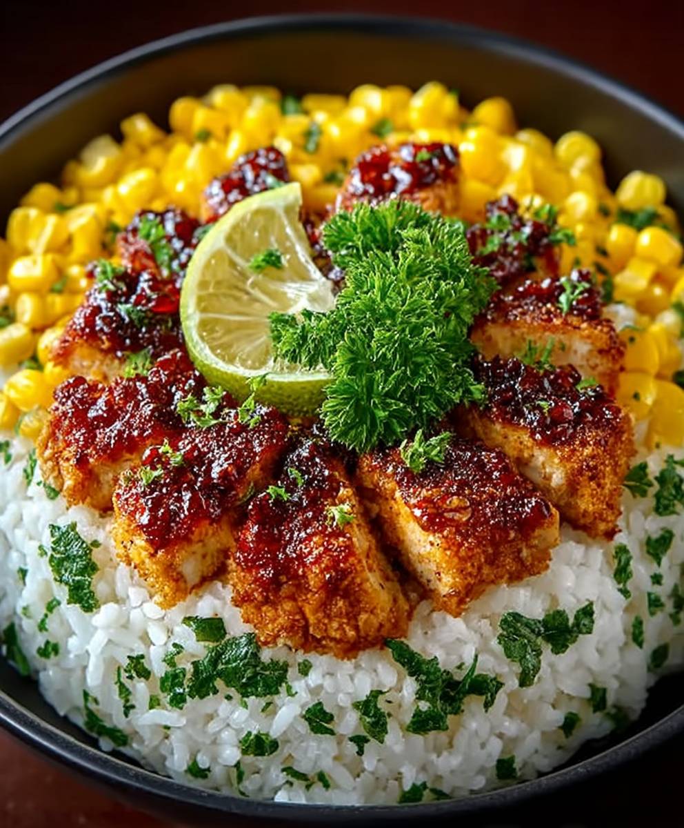 Street Corn Hähnchen Bowl