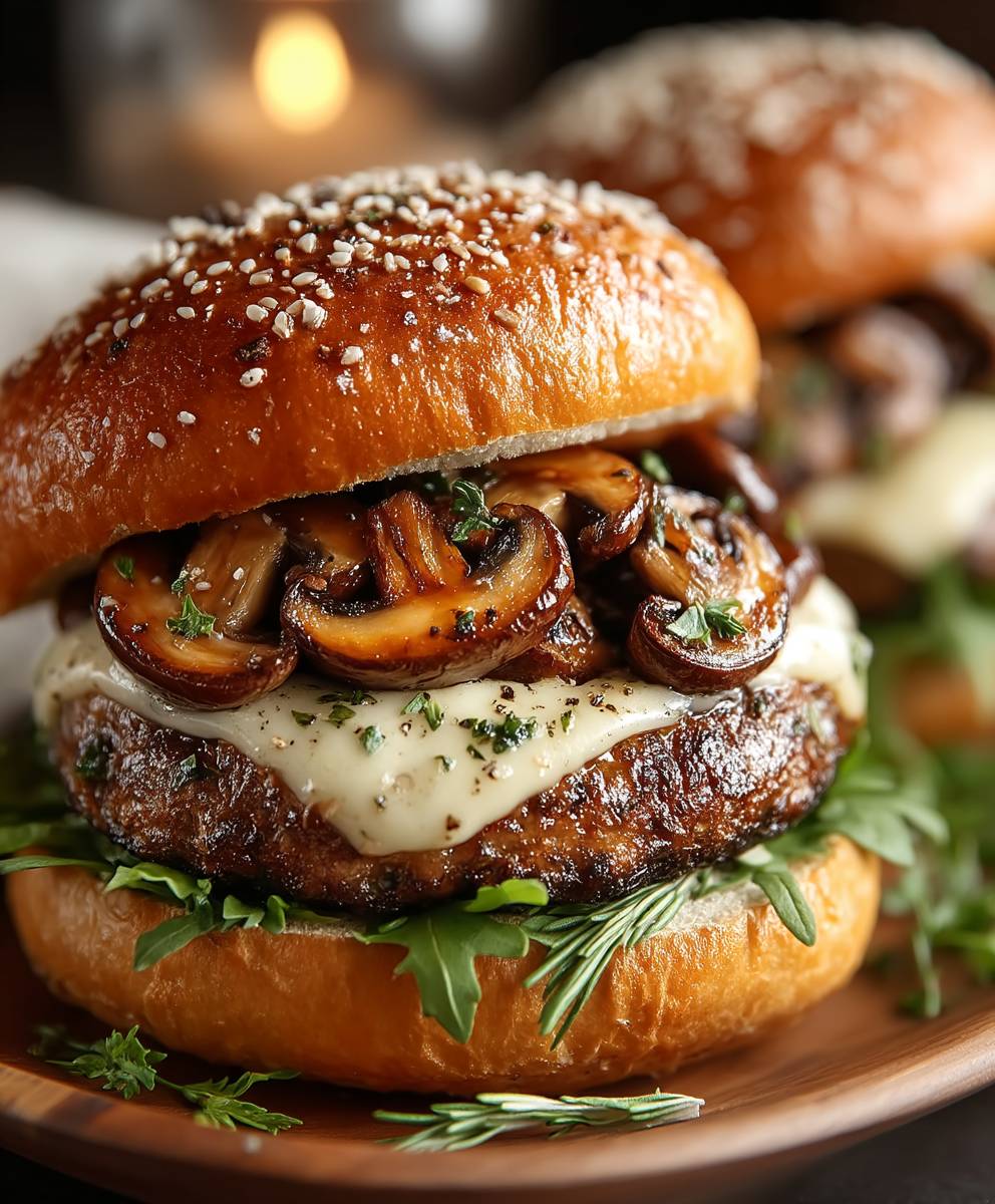 Schweizer Pilz Burger