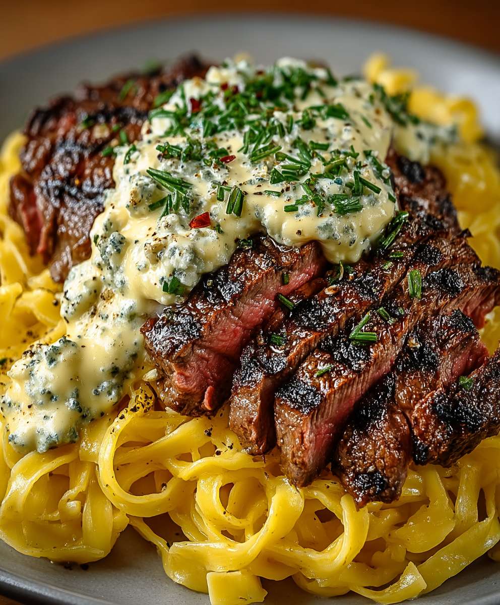 Steak Gorgonzola Alfredo