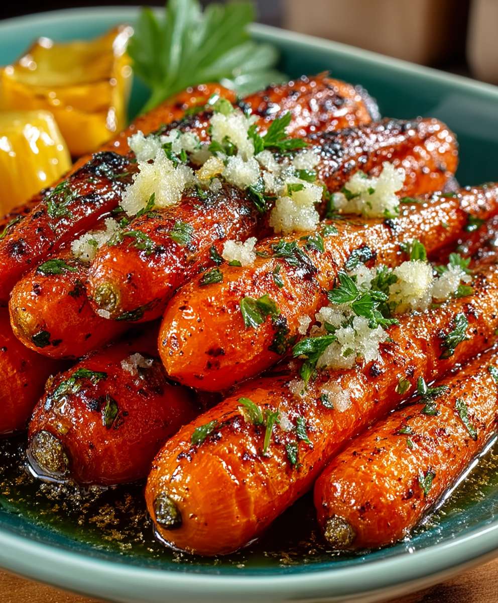 Honig Knoblauch Möhren braten