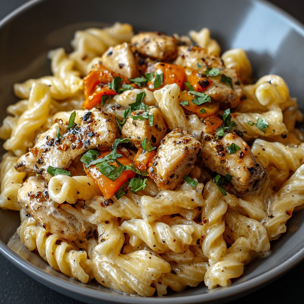 Honig Pfeffer Hähnchen Pasta