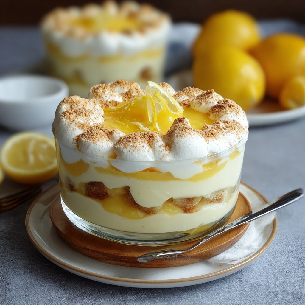 Zitronen Tiramisu mit Lemon Curd