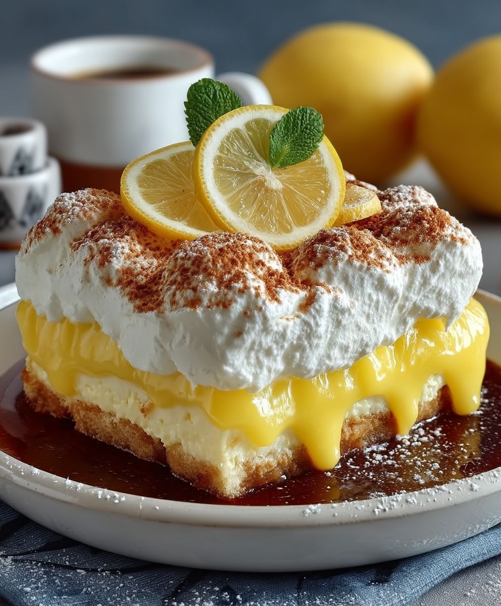 Zitronen Tiramisu mit Lemon Curd