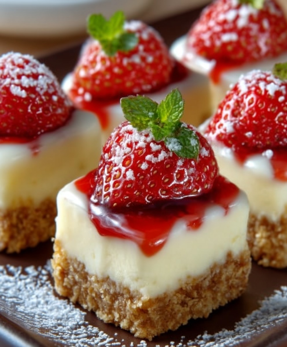 Erdbeer Cheesecake Häppchen