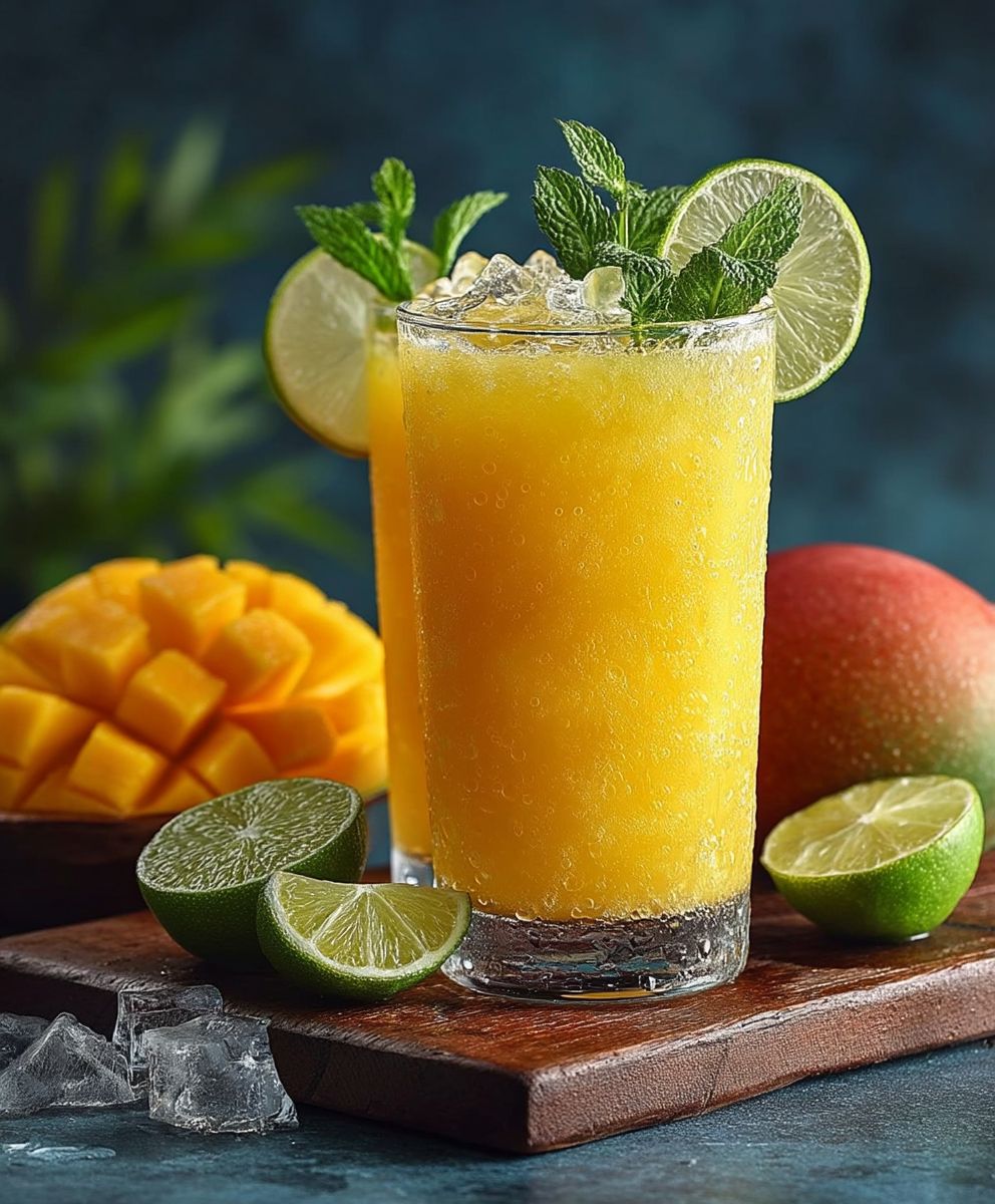Mango Limetten Cocktail alkoholfrei