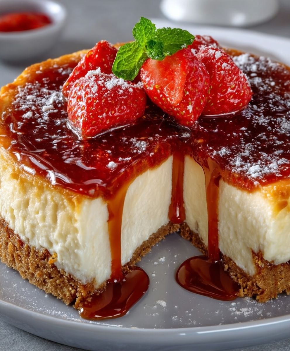 Erdbeer Cheesecake Keksboden
