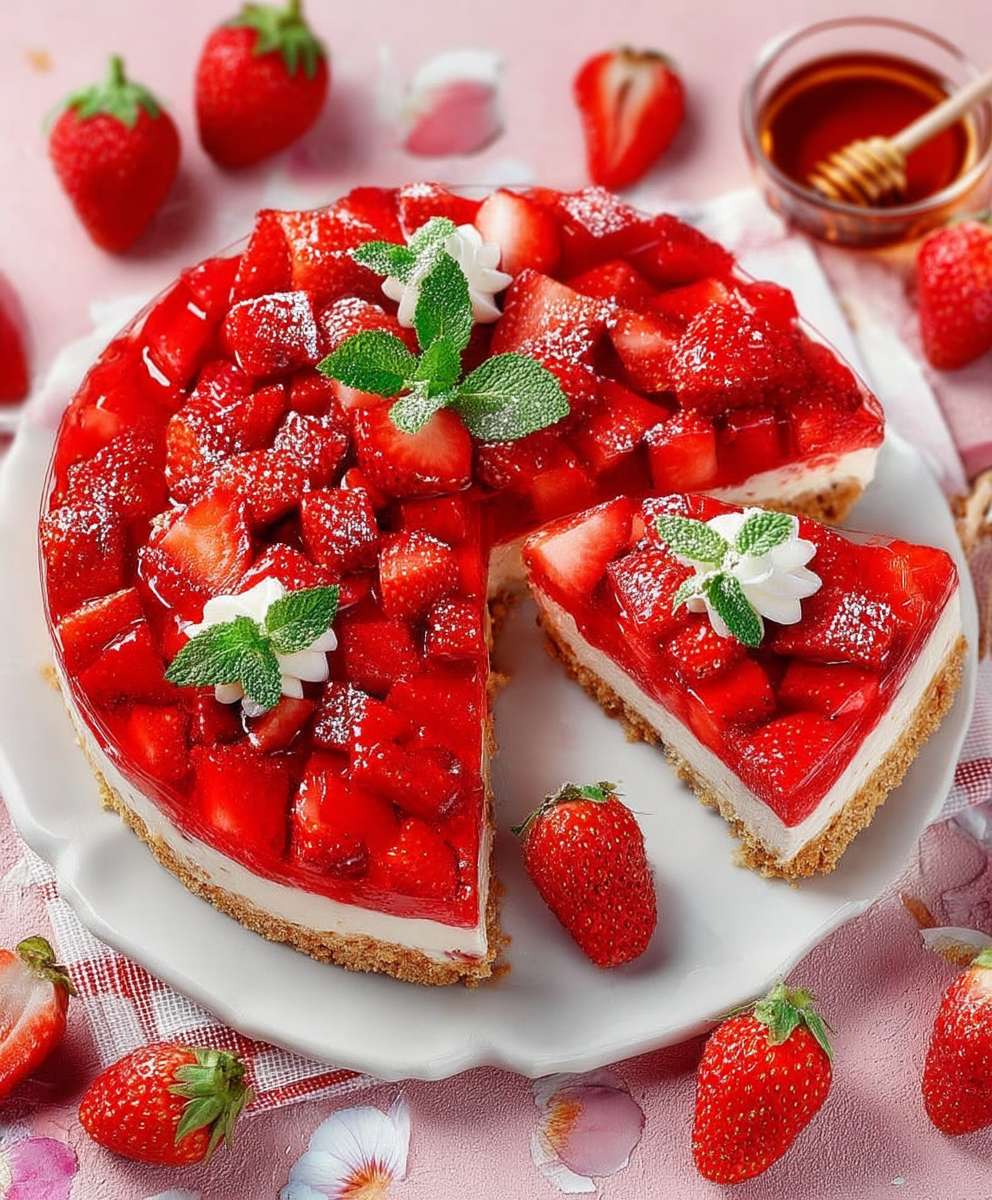 Erdbeerkuchen ohne Backen
