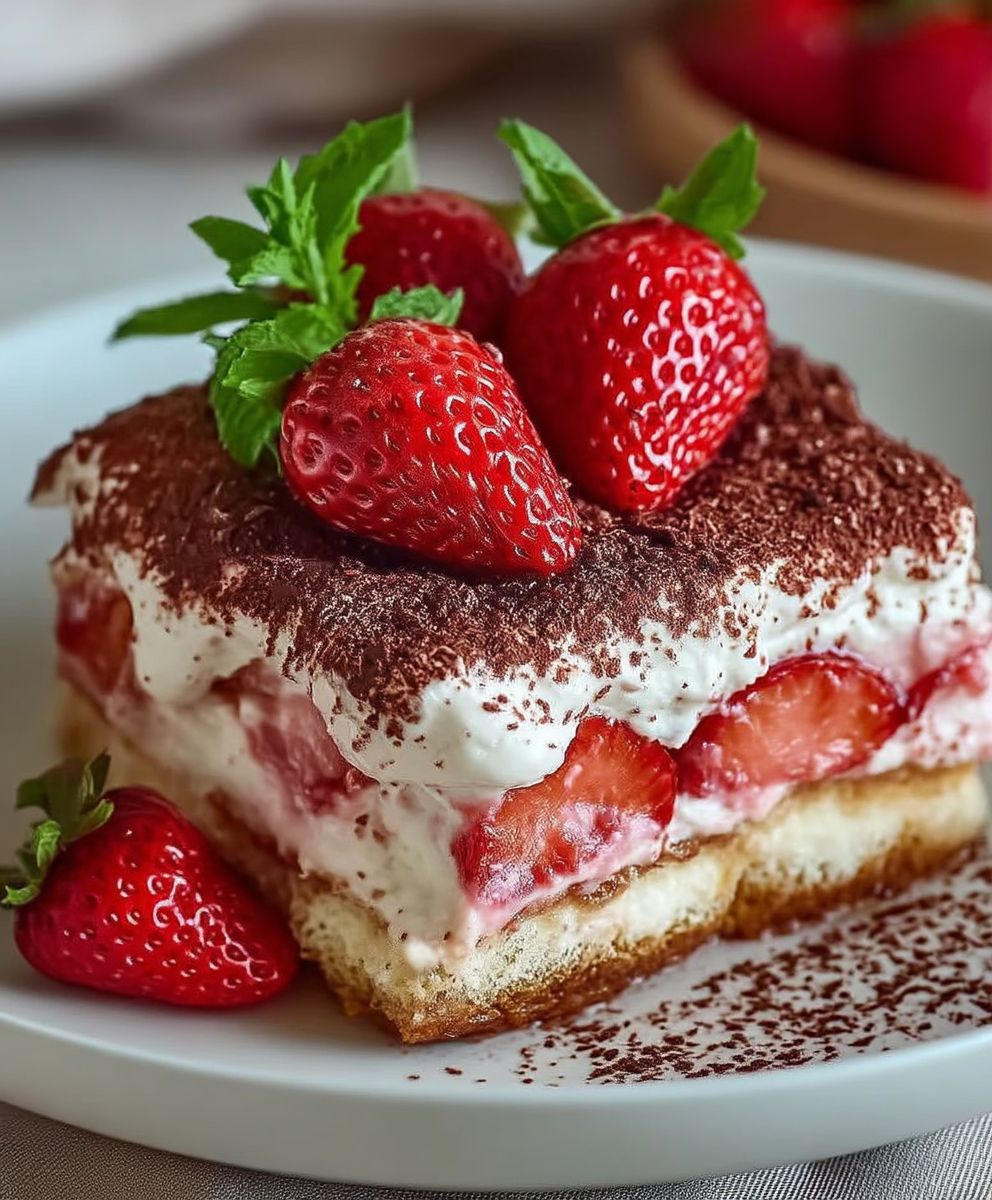 Erdbeer Tiramisu Mascarpone