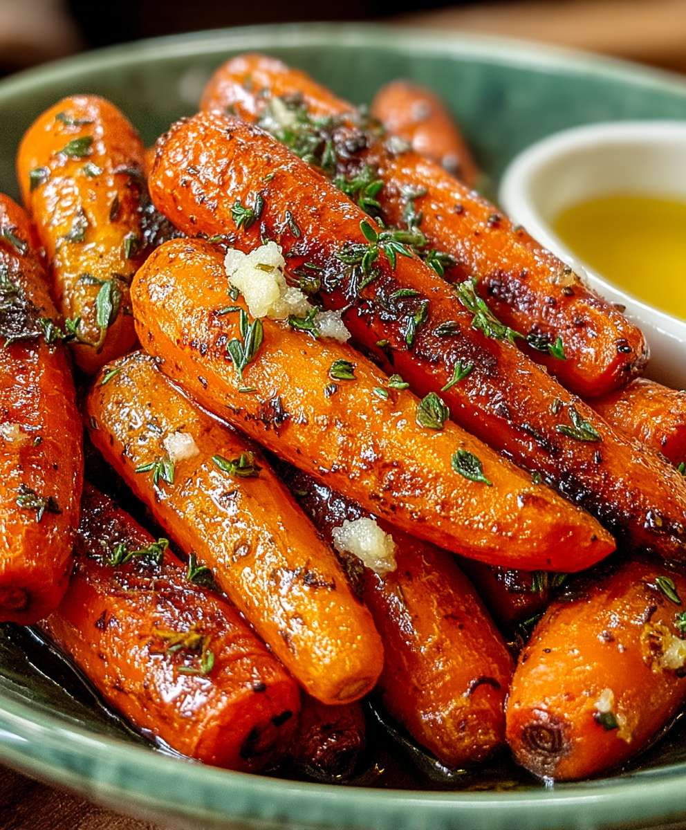 Honig Knoblauch Möhren braten