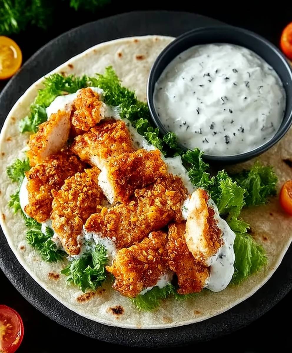 Crispy Chicken Ranch Wrap