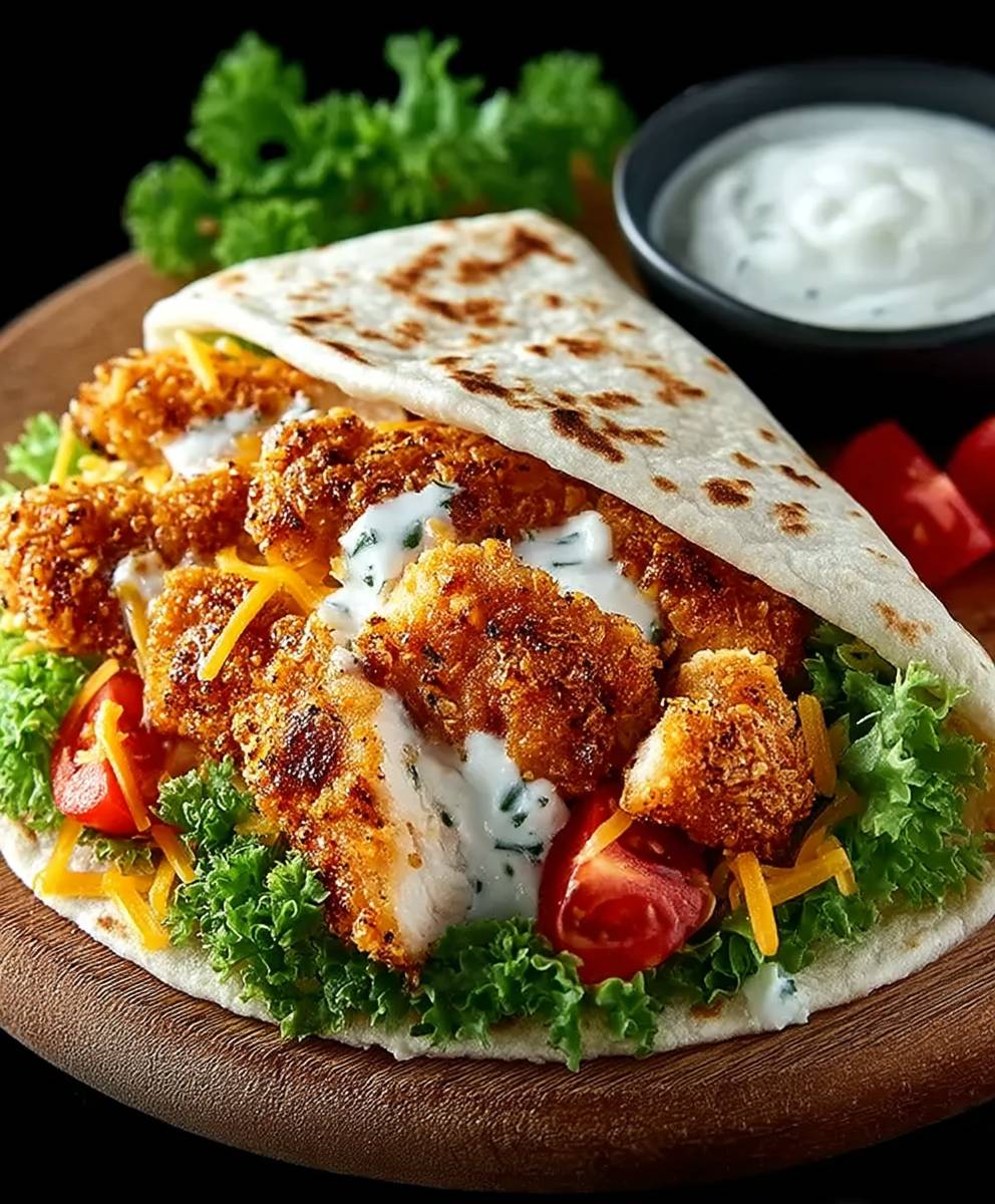 Crispy Chicken Ranch Wrap
