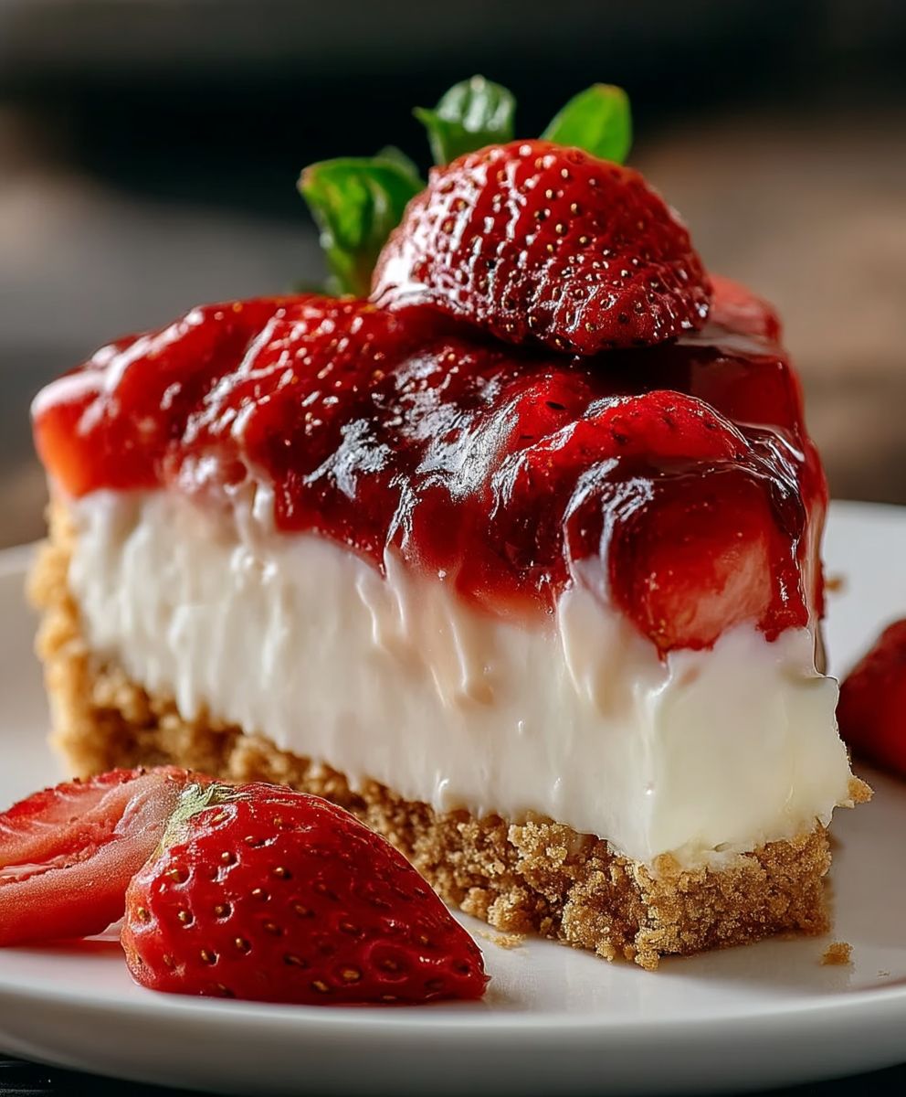 Erdbeer Frischkäse Torte Sommer