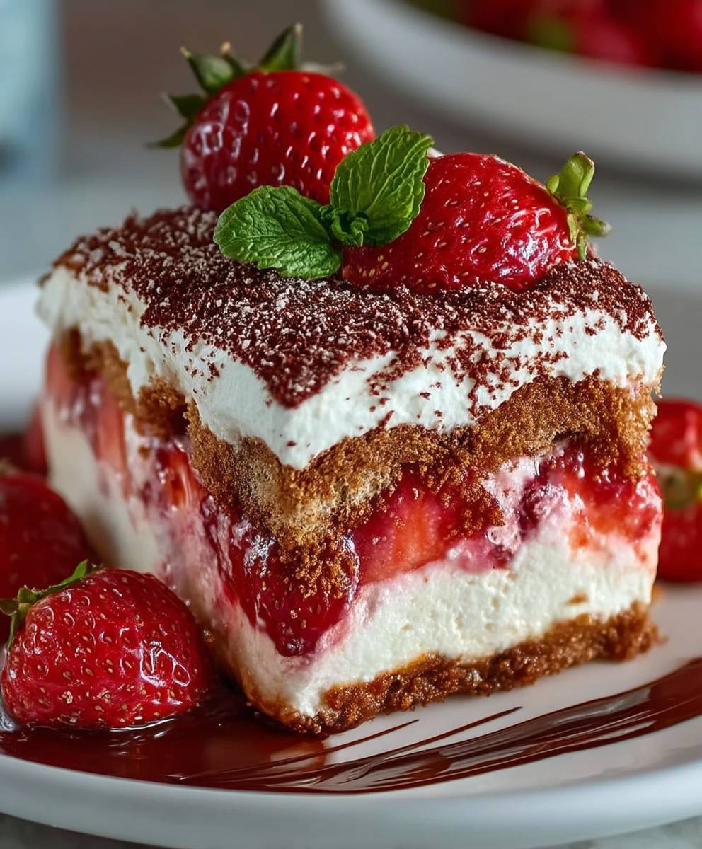 Erdbeer Tiramisu Mascarpone