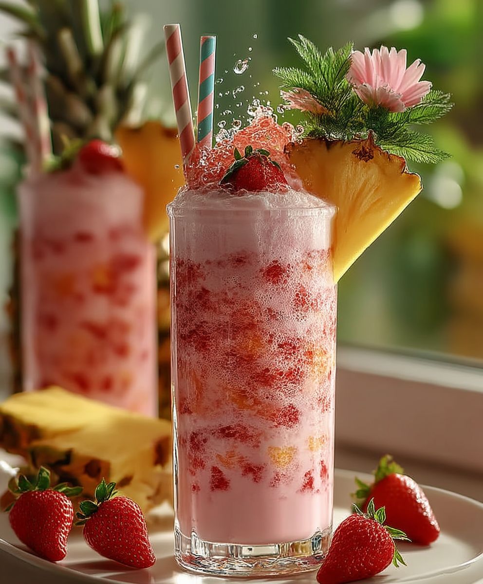Pink Flamingo Colada Cocktail