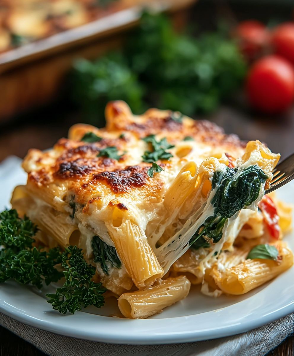 Vegetarischer Nudelauflauf einfach zubereiten