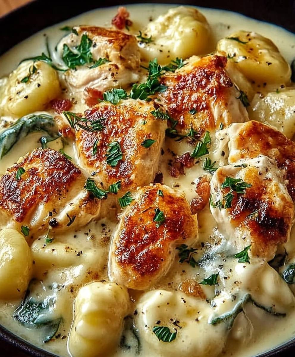 Cremige Crac Chicken Gnocchi