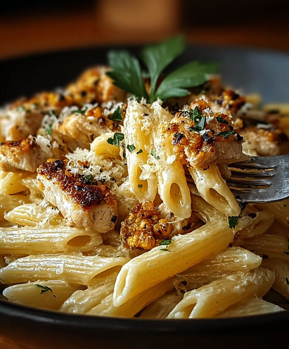 Honig Pfeffer Hähnchen Pasta