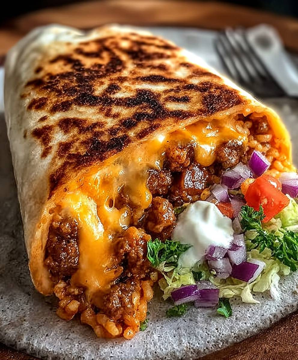 Gegrillter Käse Burrito