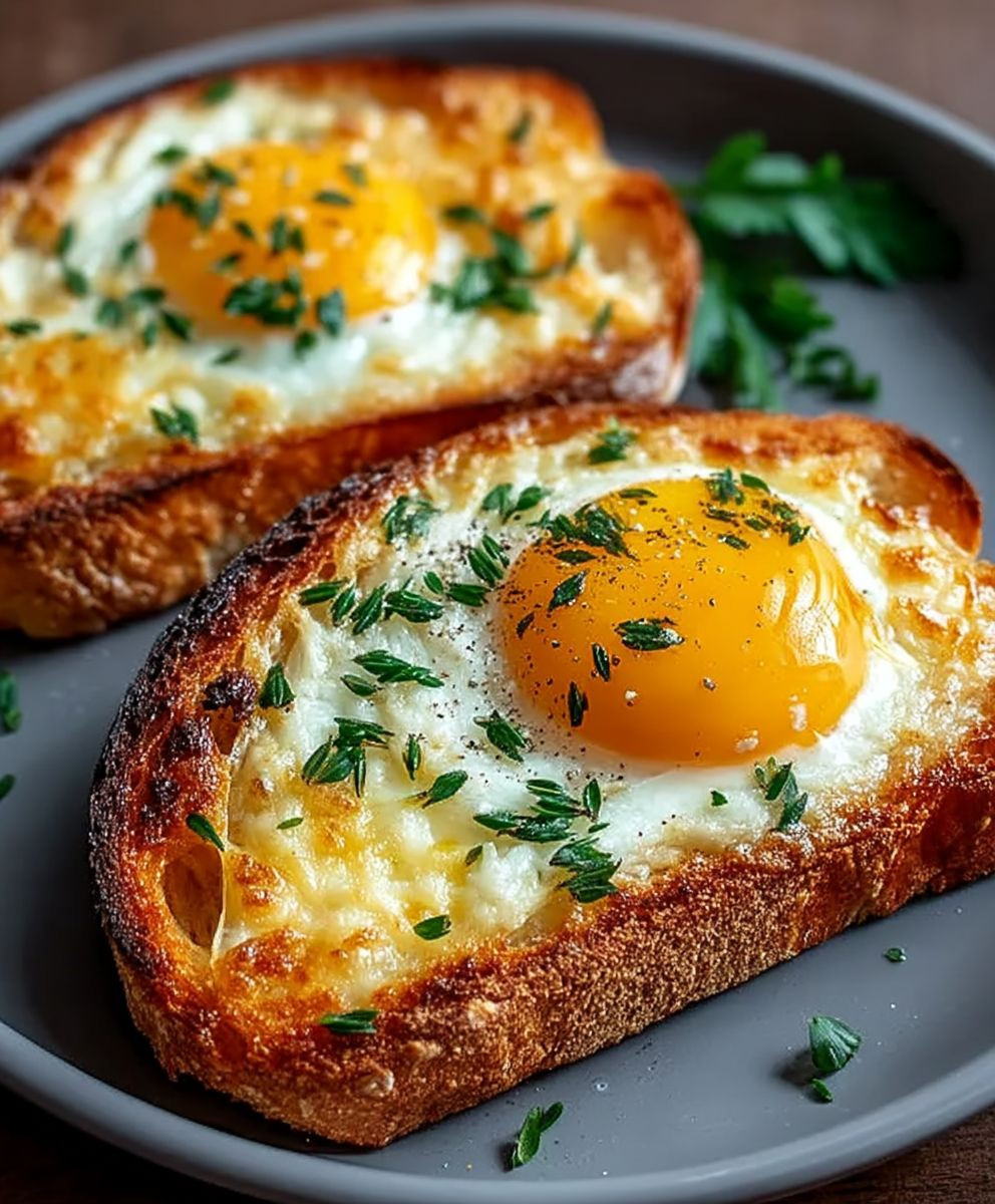 Ei Käse Toast Frühstück