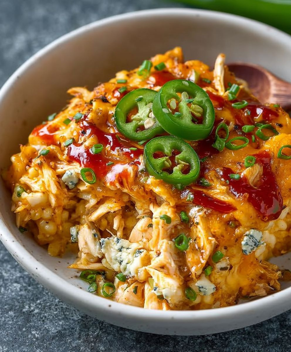 Jalapeno Buffalo Chicken Auflauf