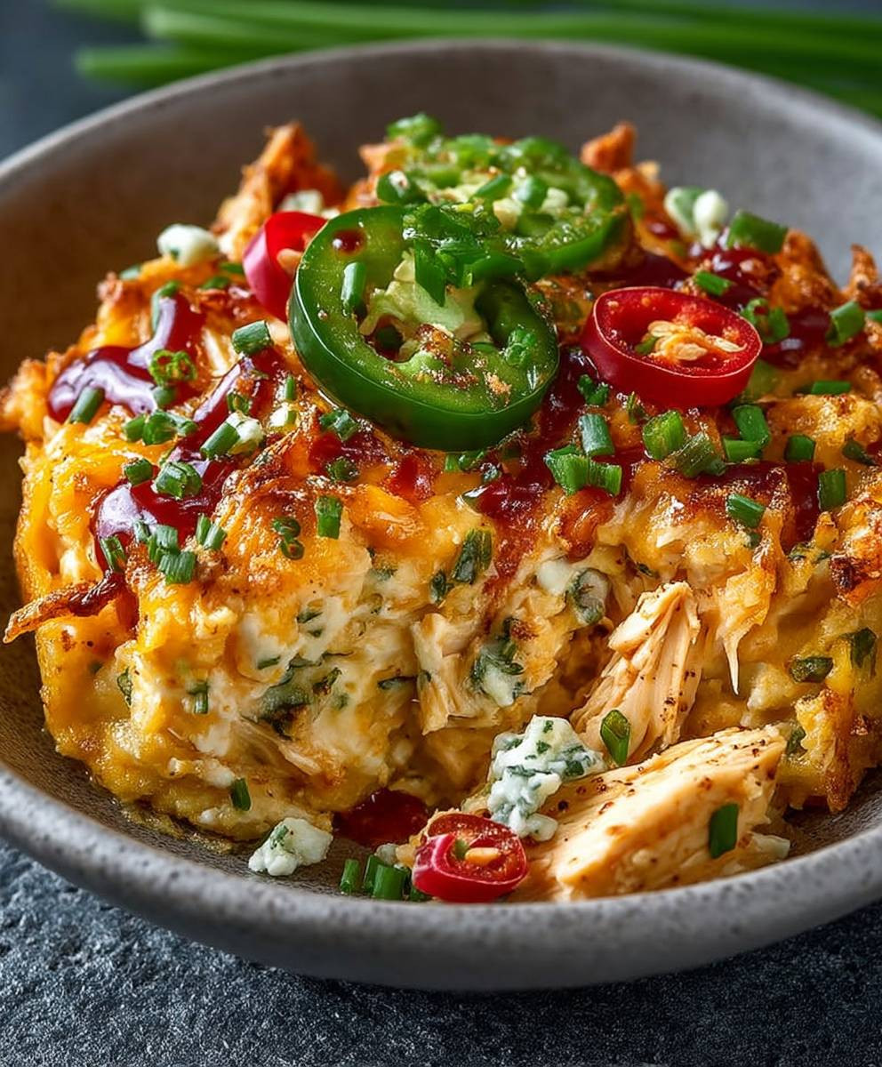 Jalapeno Buffalo Chicken Auflauf