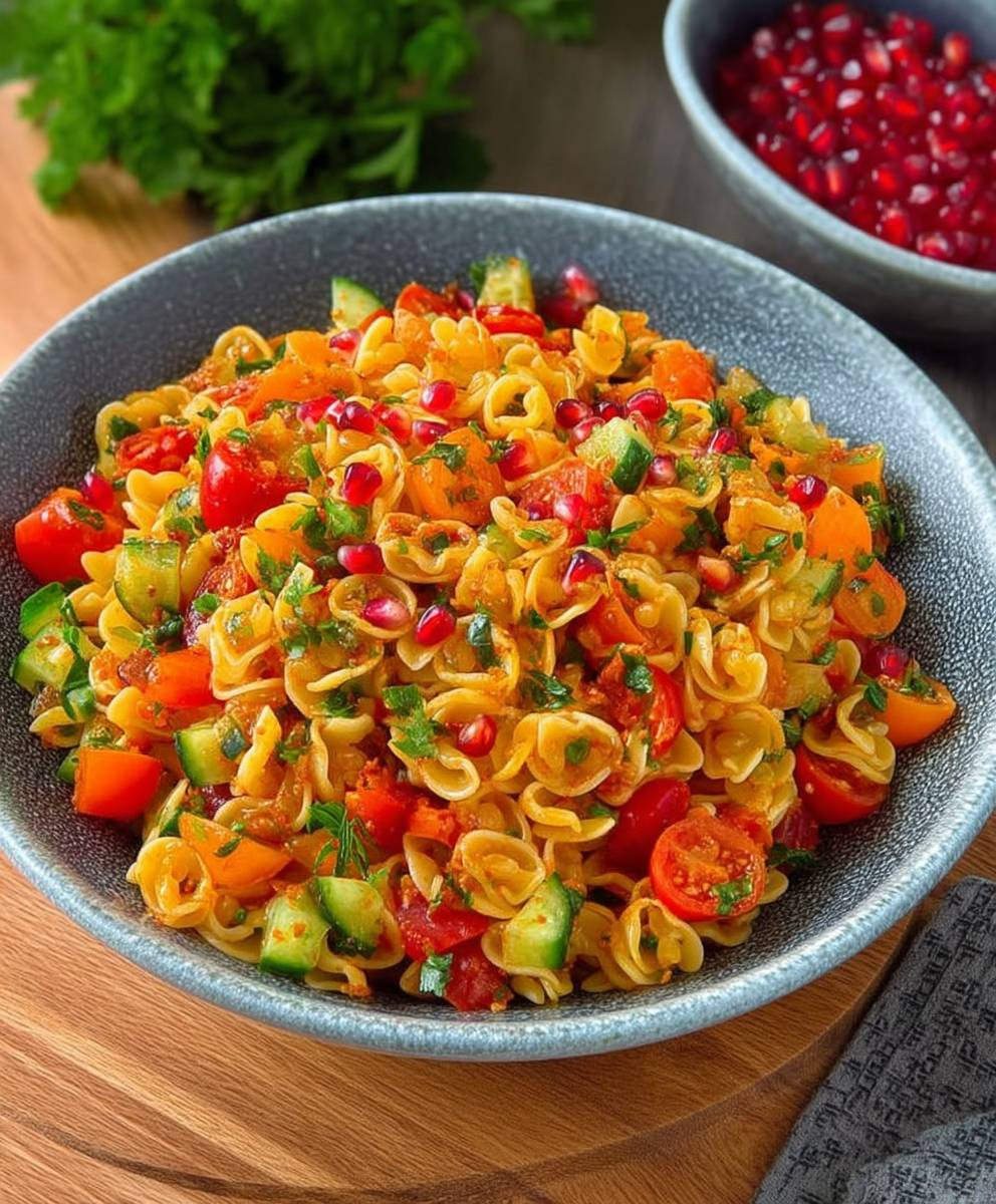Türkischer Nudelsalat mit Gemüse