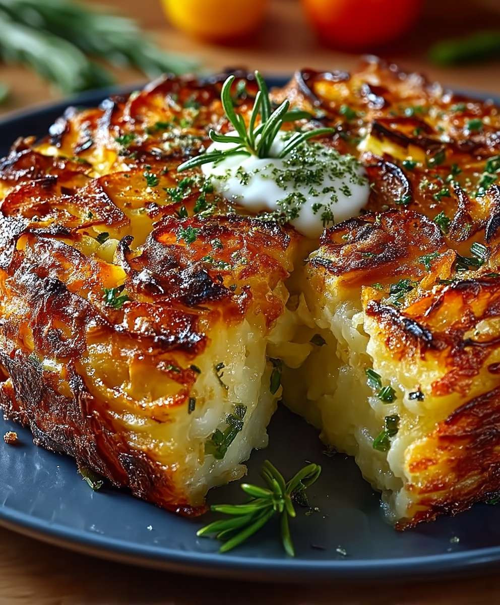 Vegetarischer Kartoffelauflauf einfach köstlich