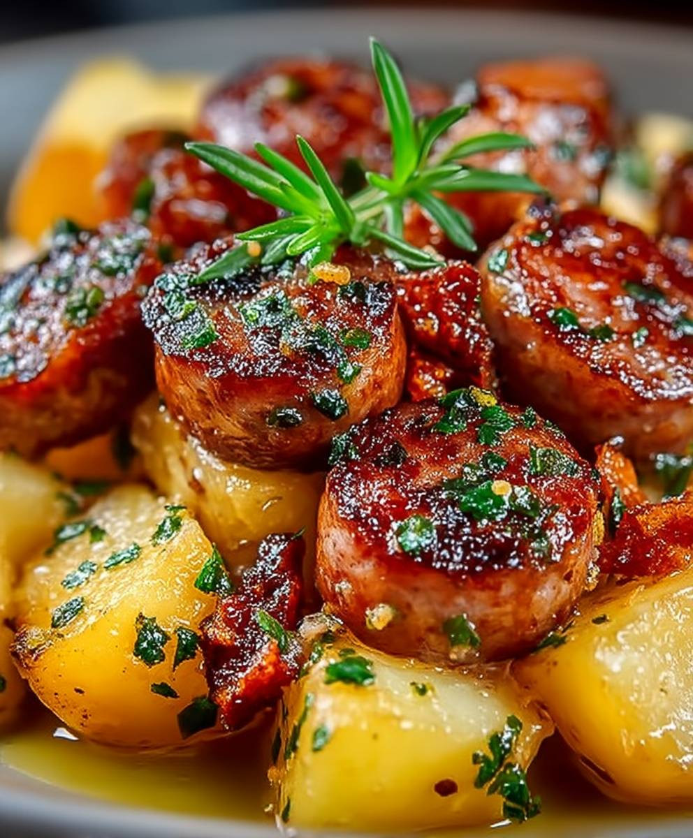 Luftfritteuse Wurst Kartoffeln