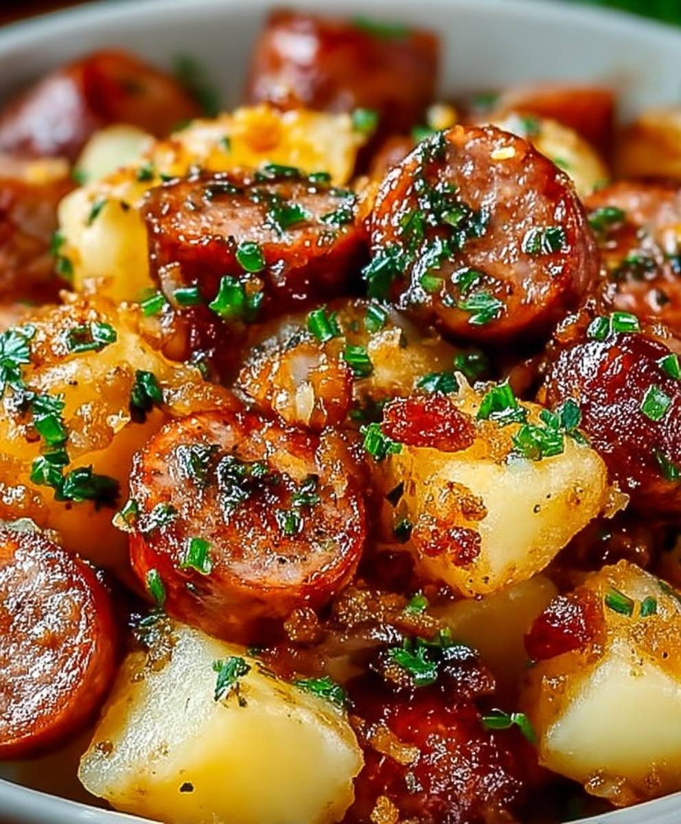 Luftfritteuse Wurst Kartoffeln
