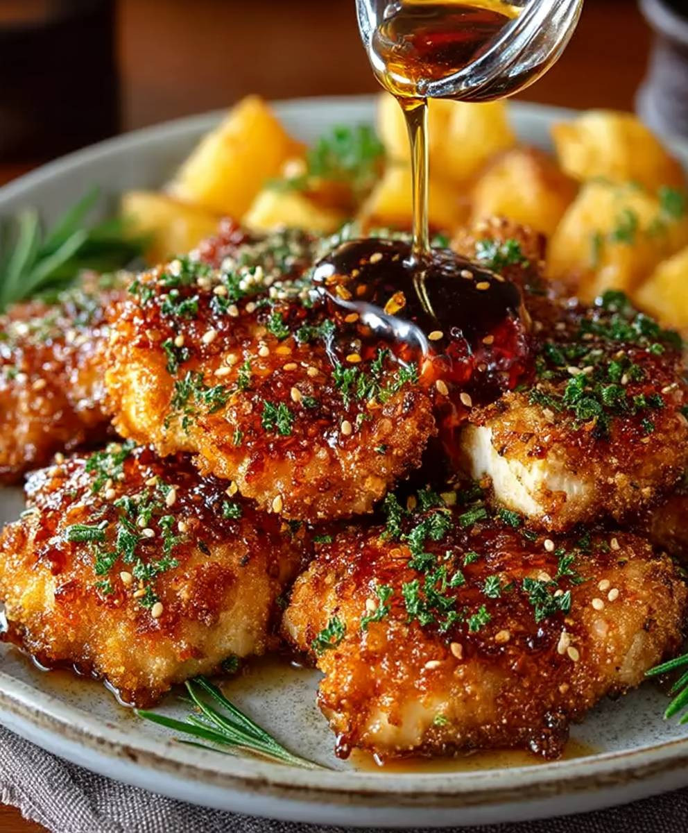 Knuspriges Hot Honey Hähnchen