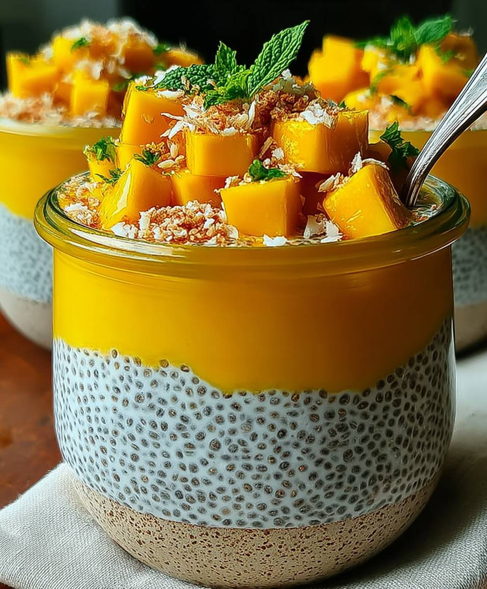 Mango Kokos Chia Pudding