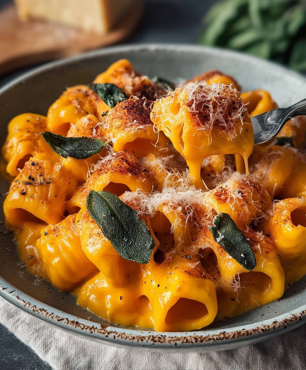 Kürbis Parmesan Pasta Creme