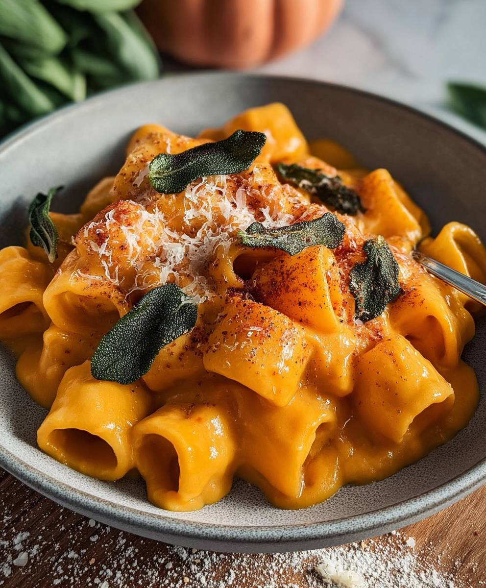 Kürbis Parmesan Pasta Creme