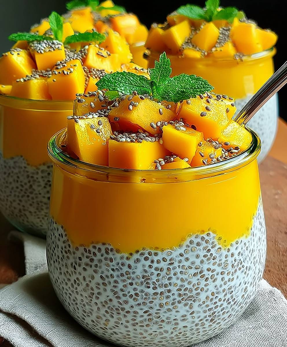 Mango Kokos Chia Pudding