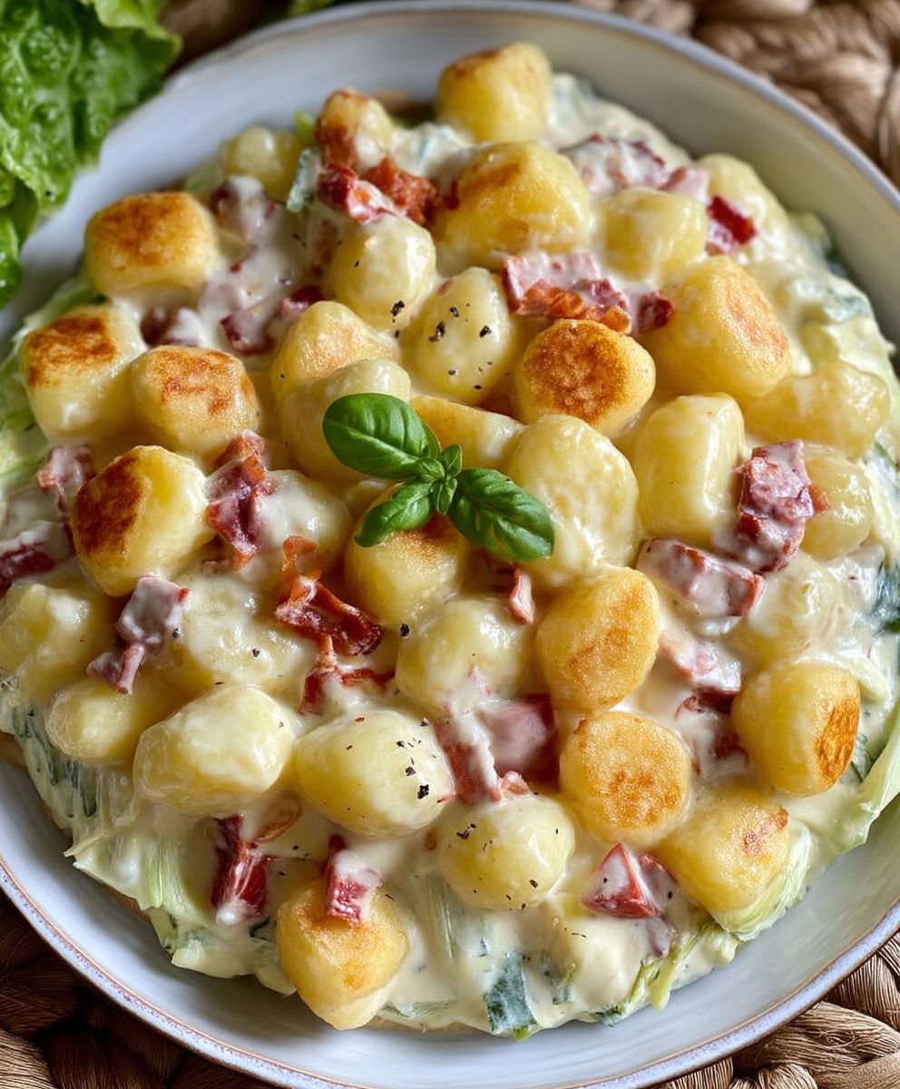Gnocchi Pfanne mit Lauch