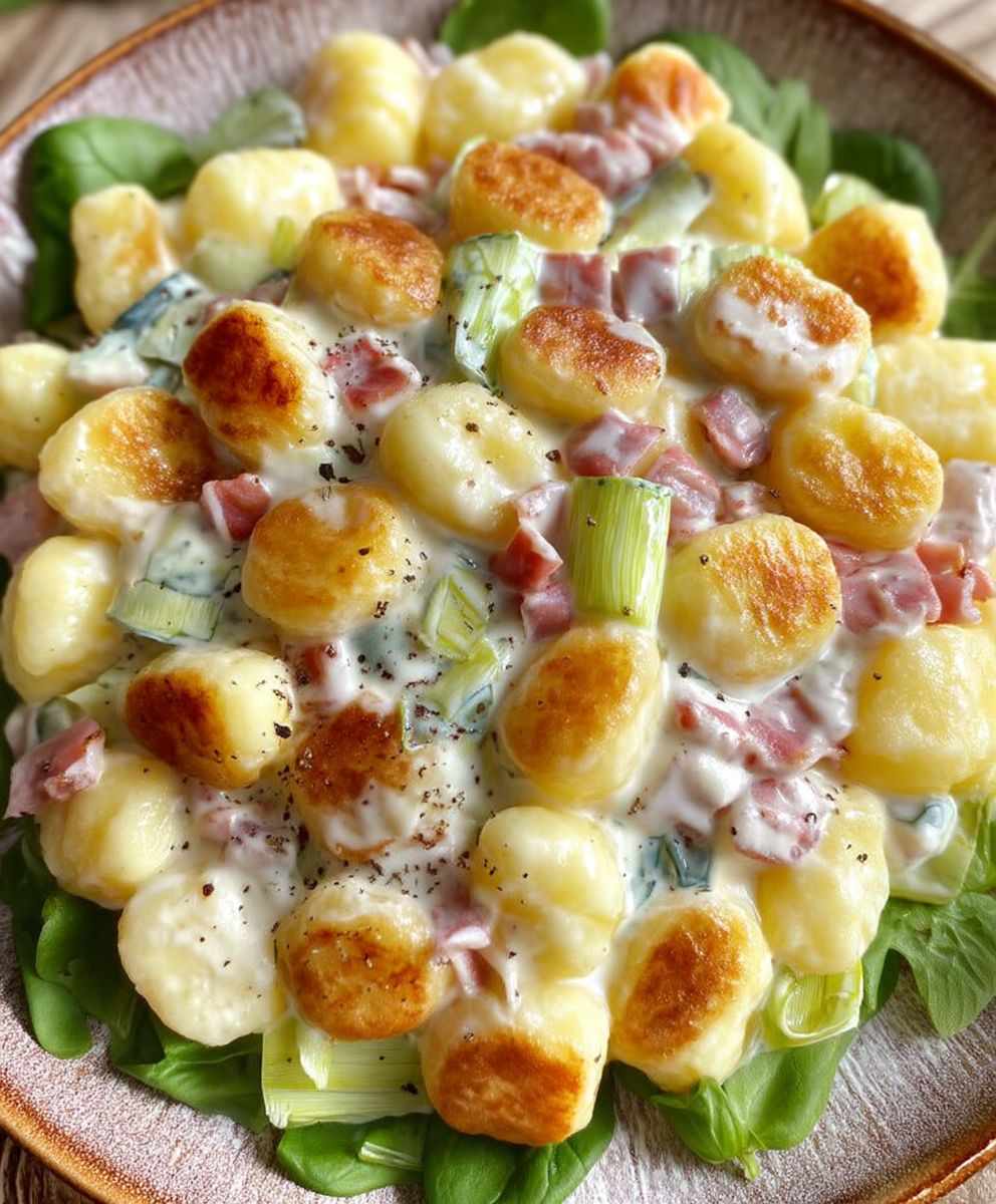 Gnocchi Pfanne mit Lauch