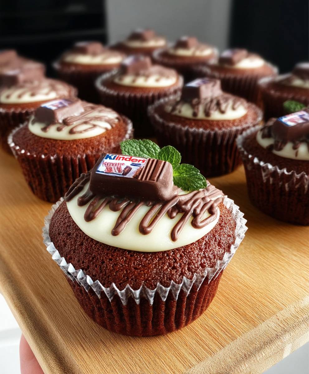 Kinderschokoladen Muffins backen