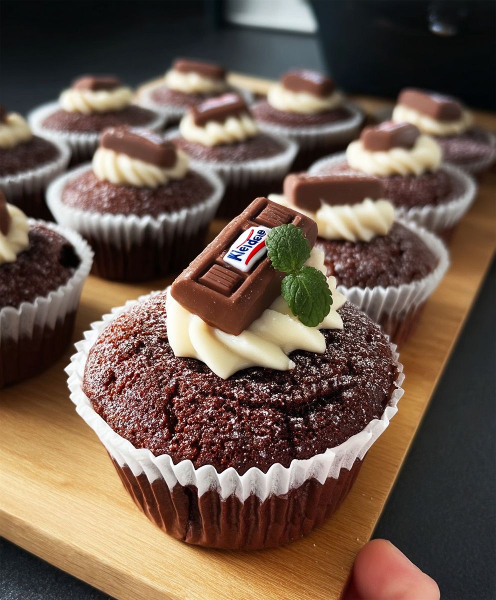 Kinderschokoladen Muffins backen