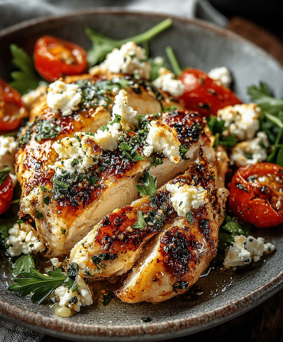 Hähnchen mit Feta Vinaigrette