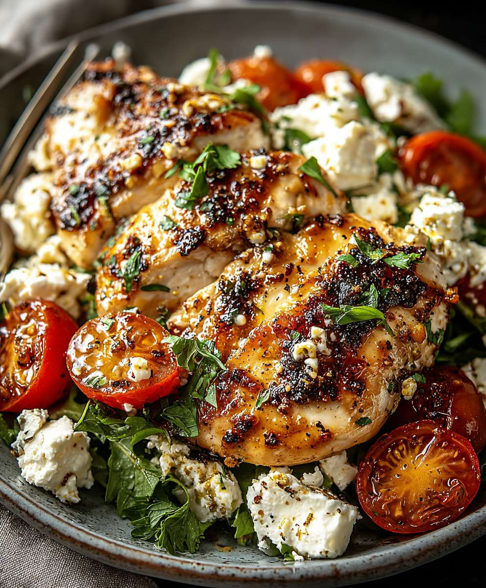 Hähnchen mit Feta Vinaigrette