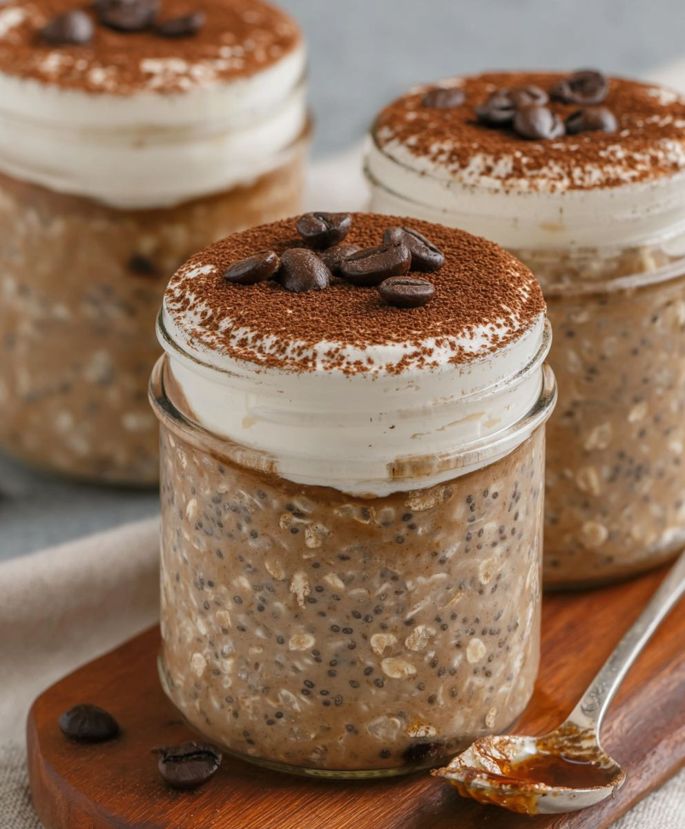 Tiramisu Overnight Oats Frühstück