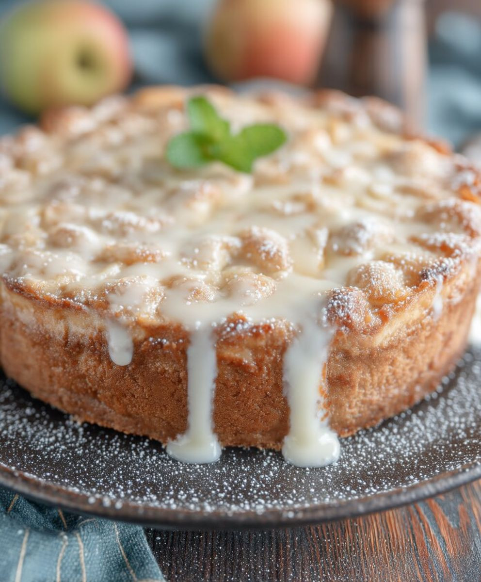 Gedeckter Apfelkuchen backen
