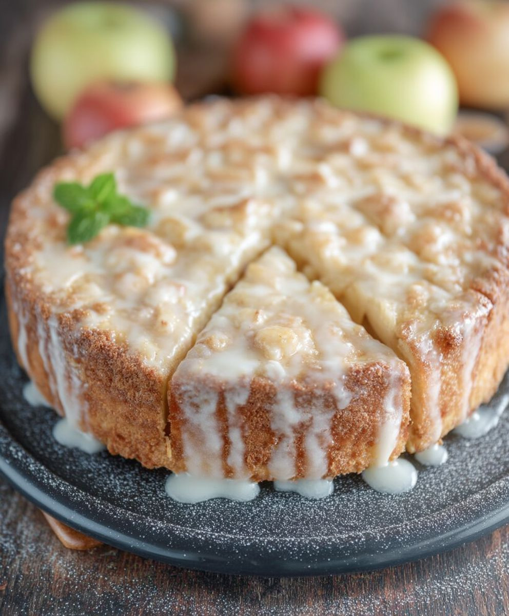 Gedeckter Apfelkuchen backen