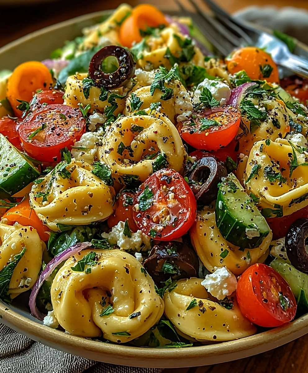 Tortellini Salat einfach zubereiten